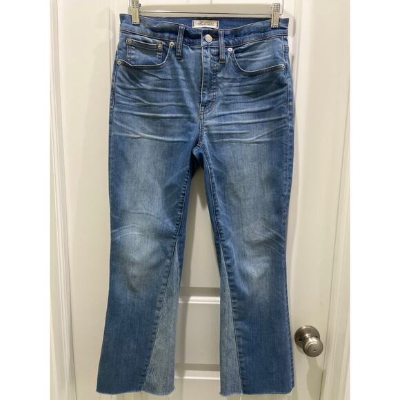 Madewell Cali Demi Boot Cut Medium Wash Denim Jeans Sz 28 - Picture 1 of 5